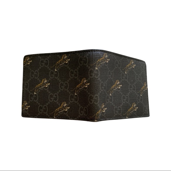 Gucci Gg supreme black tiger print wallet - Picture 3 of 6